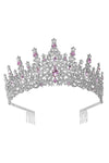 High princess tower Rhinestone Tiara