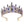 High princess tower Rhinestone Tiara