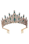 High princess tower Rhinestone Tiara