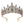 High princess tower Rhinestone Tiara