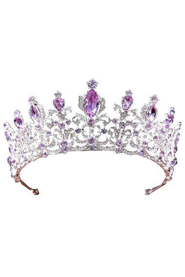 Flower HIgher Rhinestone Tiara