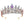 Flower HIgher Rhinestone Tiara