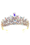 Floral Marquise Top Point Tiara