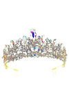 Floral Marquise Top Point Tiara