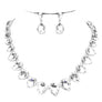 Pear Connection Crystal Necklace Set