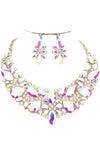 Floral Crystal Necklace Set