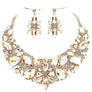 Floral Crystal Necklace Set