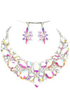 Floral Crystal Necklace Set