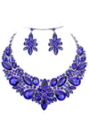 Floral Crystal Necklace Set