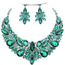 Floral Crystal Necklace Set