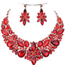 Floral Crystal Necklace Set