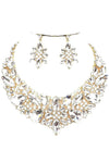 Floral Crystal Necklace Set
