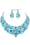 Floral Crystal Necklace Set