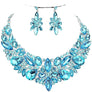 Floral Crystal Necklace Set