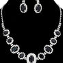 Oval Shape Rhinestone Princess set