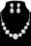 Oval Shape Rhinestone Princess set