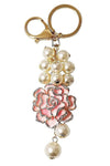 Rose Key Chain Bag Charm