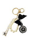 Perfume Pearls Handle Key Chain Bag Charm