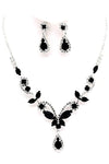 PROM Bridal wedding rhinestone necklace set