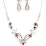 PROM Bridal wedding rhinestone necklace set