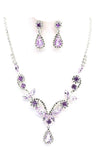 PROM Bridal wedding rhinestone necklace set