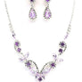 PROM Bridal wedding rhinestone necklace set