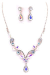 PROM Bridal wedding rhinestone necklace set