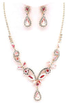 PROM Bridal wedding rhinestone necklace set