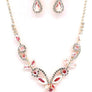 PROM Bridal wedding rhinestone necklace set