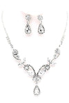 PROM Bridal wedding rhinestone necklace set