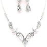 PROM Bridal wedding rhinestone necklace set