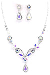 PROM Bridal wedding rhinestone necklace set