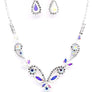 PROM Bridal wedding rhinestone necklace set