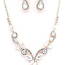 PROM Bridal wedding rhinestone necklace set