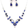 PROM Bridal wedding rhinestone necklace set