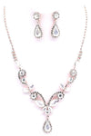 PROM Bridal wedding rhinestone necklace set