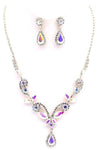 PROM Bridal wedding rhinestone necklace set