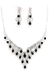 PROM Bridal wedding rhinestone necklace set