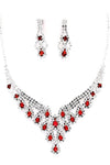 PROM Bridal wedding rhinestone necklace set