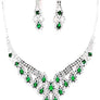 PROM Bridal wedding rhinestone necklace set