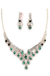 PROM Bridal wedding rhinestone necklace set