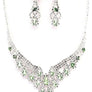 PROM Bridal wedding rhinestone necklace set