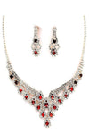 PROM Bridal wedding rhinestone necklace set