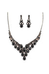 PROM Bridal wedding rhinestone necklace set