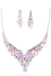 PROM Bridal wedding rhinestone necklace set