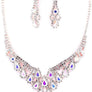 PROM Bridal wedding rhinestone necklace set