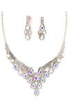 PROM Bridal wedding rhinestone necklace set