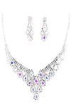 PROM Bridal wedding rhinestone necklace set