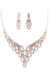 PROM Bridal wedding rhinestone necklace set