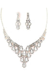 PROM Bridal wedding rhinestone necklace set